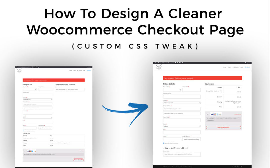 How To Design A Cleaner Woocommerce Checkout Page